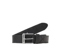 JACK & JONES Casual Genuine Leather Belt Classic Leather Waistband with Holes JACROCK, Colours:Black, Size:95