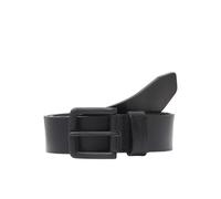 JACK & JONES Casual Genuine Leather Belt Classic Leather Waistband with Holes JACROMA, Colours:Black, Size:95