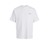 Jack & Jones Chad Branding Tee Shirt White Short sleeves, Rubber print for a s