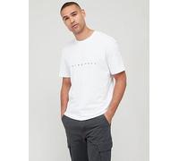Jack & Jones Chest Logo Cotton & T-Shirt, White, Size S, Men White