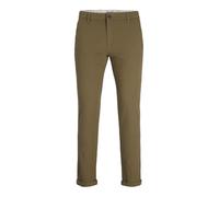 JACK & JONES Chino Trousers Slim Fit Chino Pants, Olive Night, 33W x 34L