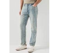 Jack & Jones Chris Original Straight Fit Jeans, Blue Denim, Size 32, Inside Leg 32, Men Blue Denim