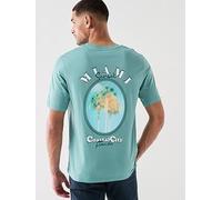 Jack & Jones City Back Graphic T-Shirt, Aqua, Size L, Men Aqua