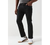 Jack & Jones Clark Original 356 Regular Fit Jeans, Black Denim, Size 28R, Men Black Denim