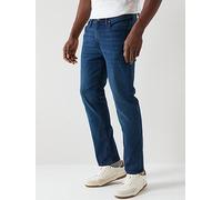 Jack & Jones Clark Regular Fit Jeans, Blue Denim, Size 30S, Men Blue Denim