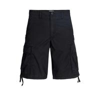 Jack & Jones Plus Cole Frank Cargo Shorts, Black, Size 44, Men Black