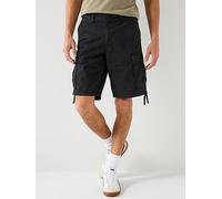 Jack & Jones Cole Frank Cargo Mid Length Shorts, Black, Size L, Men Black
