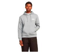Jack & Jones Hoodie JJECORP Logo Sweat Hood Noos, Ultimate Grey – Small Print, S