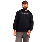 Jack & Jones Corp Logo Play Plus Size Hoodie Black 6XL Men