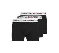 JACK & JONES Men's Jaccorp Old Logo Trunks 3 Pack, Black, L (Pack of 3)