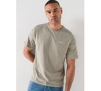 Jack & Jones Devin Daytona Striped T-Shirt, Khaki, Size M, Men Khaki