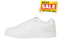Jack & Jones Jack & Jones Faux Leather Cupsole Trainers, White, Size 41, Men White