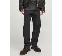 Jack & Jones Eddie Loose Fit Jeans, Black Denim, Size 30, Inside Leg Short, Men Black Denim