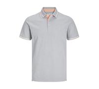 JACK & JONES Men's Jjepaulos Polo Ss Noos Pls Shirt, Light Grey, 4XL Plus