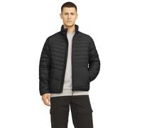 Jack & Jones Estate Men's Puffer Jacket - Black - Size M