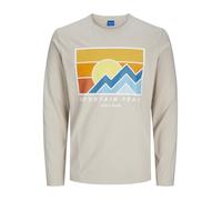 JACK & JONES Explorer Long Sleeve T-Shirt-Moonbeam-X-Large