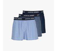 Jack & Jones HECTOR WOVEN Mens 3 Pack Trunks Navy Blazer - X-Large