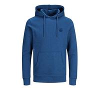 JACK & JONES Herren JJEBASIC Logo Sweat Hood, Bright Cobalt/Navy Blazer, XXL