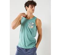 Jack & Jones Honolulu Pocket Aop Vest, Mineral Blue, Size Xl, Men Mineral Blue