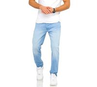 JACK & JONES Infinity Men's Jeans Mike ARIS Comfort Fit Denim Men's Trousers, Light blue (light blue denim), 34 W/30 L