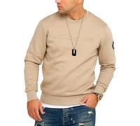 JACK & JONES Infinity Men's Sweatshirt Austin Pullover Sweater, Crockery, XL