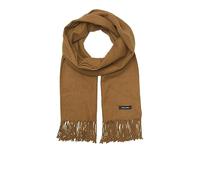 JACK & JONES J&J Knit Scarf Wide Winter Neck Wrap Fashion Cozy Soft Solid Color Essential Traditional Warm Unisex JACSOLID, Colours:Brown-2, Größe Accessoires:One Size