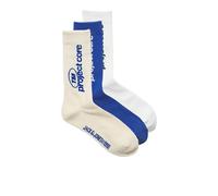 JACK & JONES Men's Jacaero Tennis Socks 3 Pack, Buttercream, One Size (Pack of 3)