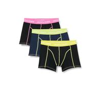 JACK & JONES Men's Jaccontra Trunks Pack of 3 Boxer Shorts, Strawberry Moon/Pack: Navy Blazer-Black, L
