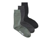 JACK & JONES JACDAVID SOCKS 3 PACK SN, Agave Green/Pack:Sky Captain - Asphalt, One Size