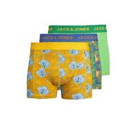 JACK & JONES Jachawaii Trunks 3 Pack SN, Palace Blue/Pack:High Visibility - Irish Green, XL