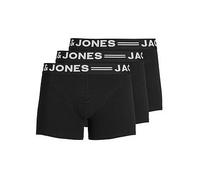 Jack & Jones Jack & Jones 3-Pack Logo Waistband Trunks - Black, Black, Size 2Xl, Men Black