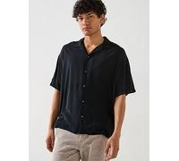 Jack & Jones Jack & Jones Jeff Solid Resort Shirt - Black, Black, Size 2Xl, Men Black