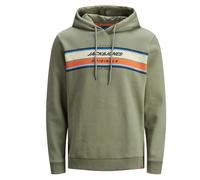 Jack & Jones JACK&JONES Mens sweatshirt with logo print - Olive Cotton - Size Small