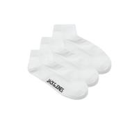 JACK & JONES Men's Jaclouis Dongo Socks 3 Pack Noos, White/Pack: White-White, One Size