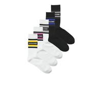 JACK & JONES Jaclucas Tennis Socks Pack of 5, White, One Size