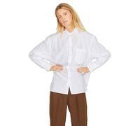 JACK & JONES Women's JACK & JONES JXJAMIE LS Relaxed POPLIN Shirt NOOS Blouse, White, XL