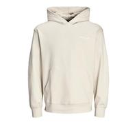 JACK & JONES Men's Jcoaero Print Sweat Hood Noos Sweatshirt, Moonbeam, M