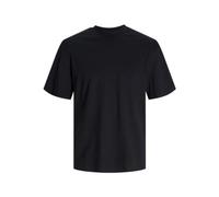 JACK & JONES Men's Jcoblurfloor Tee Ss Crew Neck T-Shirt, Black, S