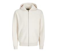 JACK & JONES Men's Jcocaleb Knit Zip Hoodie Bf Jumper, Moonbeam, S