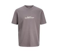JACK&JONES JCOCHARLIE Branding Tee SS Crew Neck, Shark, XS