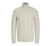 JACK & JONES Men's Jcocipher Knit Roll Neck Jumper, Moonbeam, M