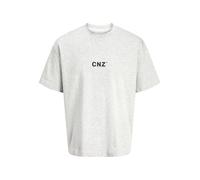JACK & JONES Jcocnz Berlin Graphic T-Shirt Ln, Light Grey Mix, S