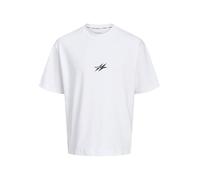 JACK & JONES Jcocnz Berlin Graphic T-Shirt Ln, White, XL