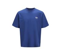 Jack & Jones Jcoconcrete Globe Tee SS Crew Neck, Beaucoup Blue, XL