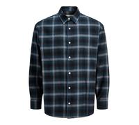 JACK & JONES Jcocover Checked Flannel Shirt LS, Pageant Blue, L