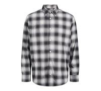 JACK & JONES Jcocover Checked Flannel Shirt LS, Phantom, S