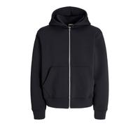 JACK & JONES Jcocover Scuba Sweat Zip Hood Pls - Plus Size, black, 5XL
