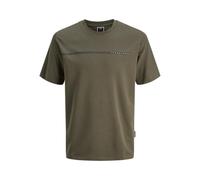JACK & JONES Jcofusion Full Branding Tee SS Crew Noos, Grape Leaf, S