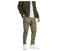 JACK & JONES JEANS INTELLIGENCE Men's JJIACE JJDEX Tapered AKM O. NOOS Cargo Pants, Dusty Olive, 32/34