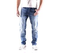Jack And Jones Mens Mike 411 Tapered Fit Jeans - Blue - 36W X 30L